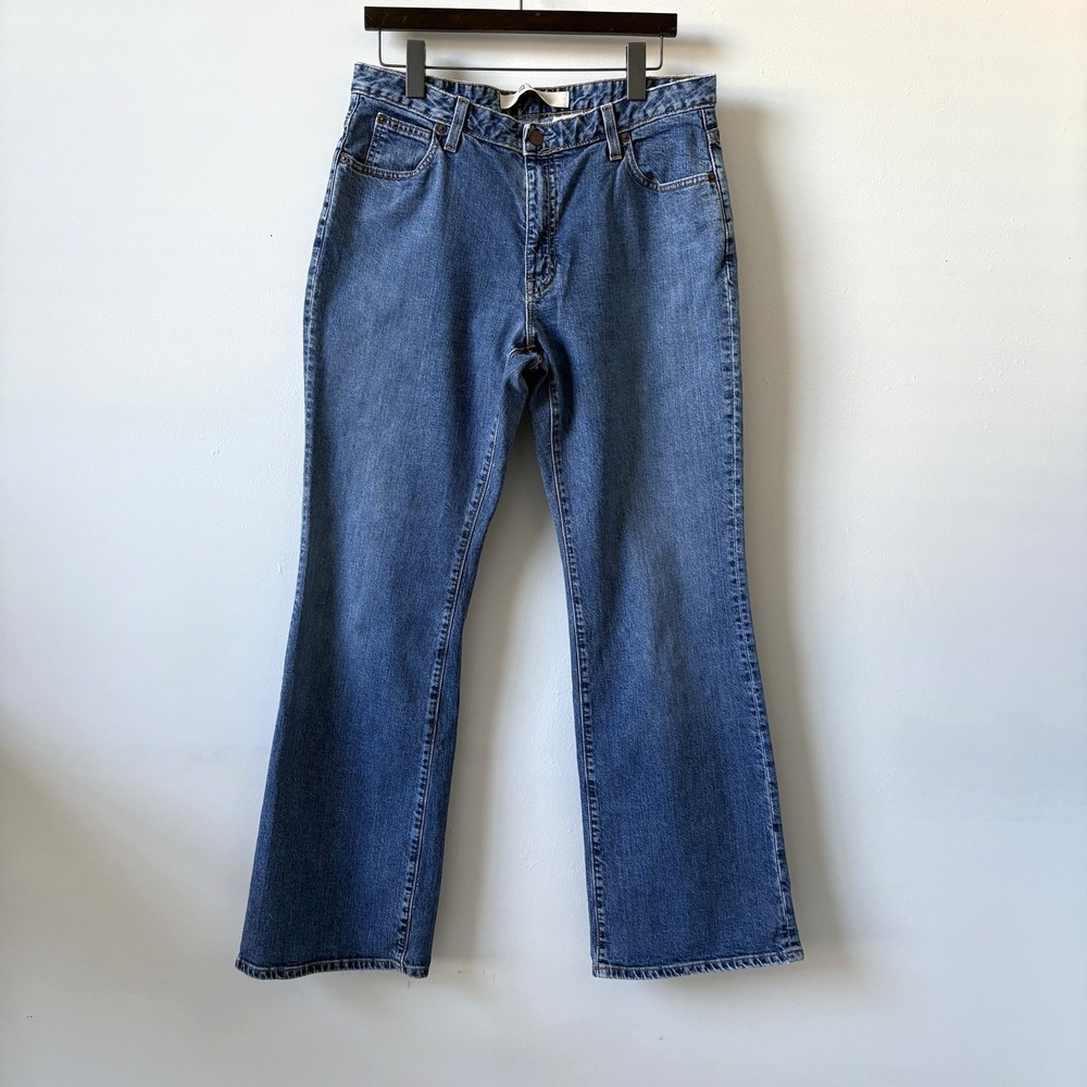 Vintage‎ 2003 GAP Jeans Women 14 Flare Stretch Boho Y2K Indie Retro Fashion